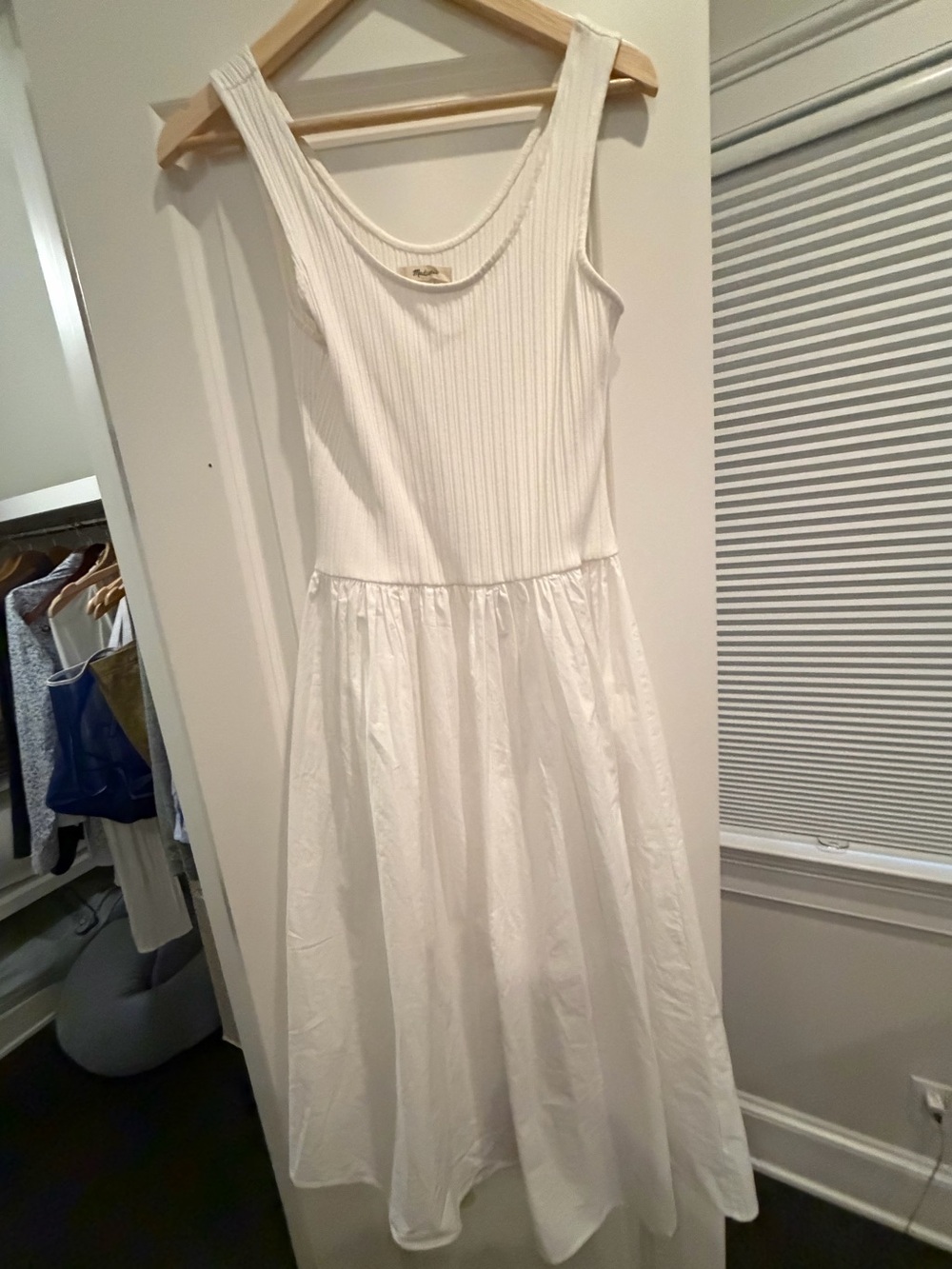 Madewell White Midi Dress